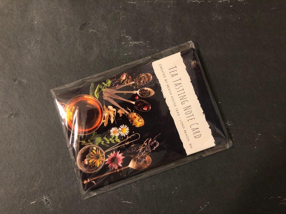 Tea Tasting Note Cards Mini Set – Beach House Teas