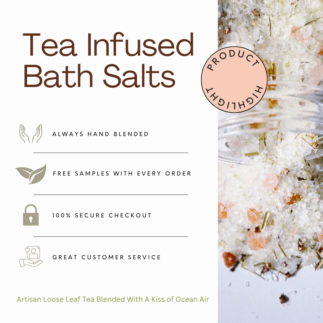 Vanilla Chai Tea-Infused Bath Salts - Beach House Teas
