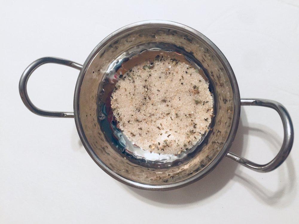 Lime Basil infused artisan culinary sugar - Beach House Teas