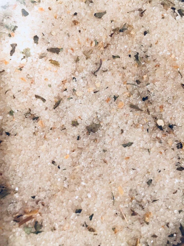 Lime Basil infused artisan culinary sugar - Beach House Teas