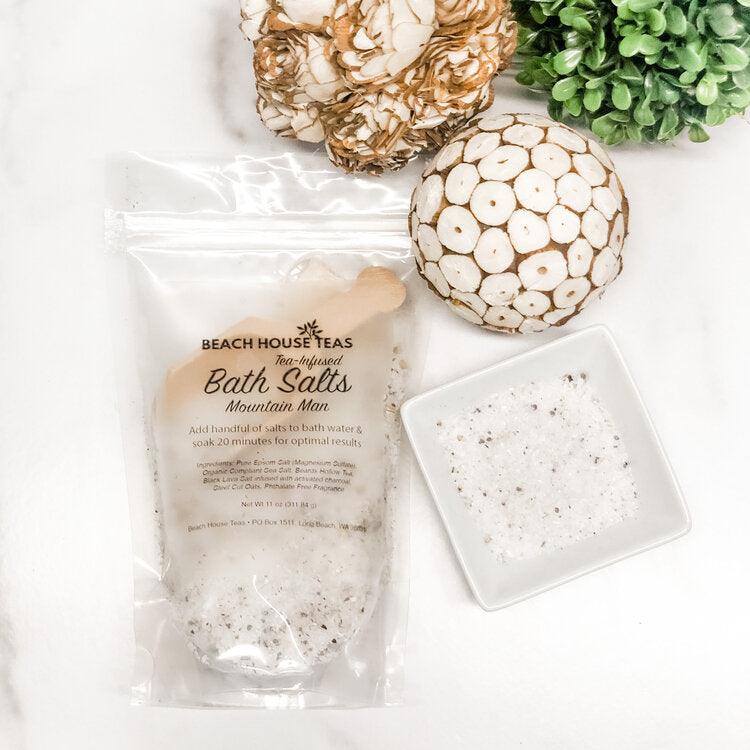 Mountain Man Tea-Infused Bath Salts For Men - Beach House Teas