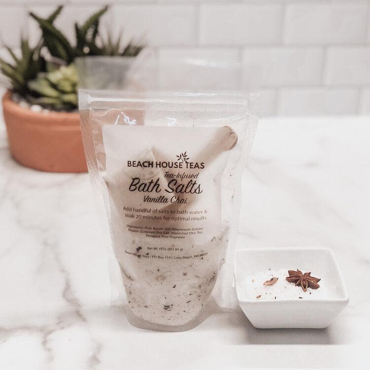 Vanilla Chai Tea-Infused Bath Salts - Beach House Teas
