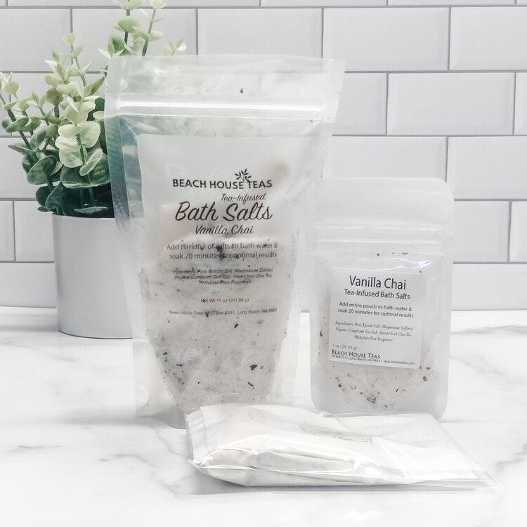 Vanilla Chai Tea-Infused Bath Salts - Beach House Teas