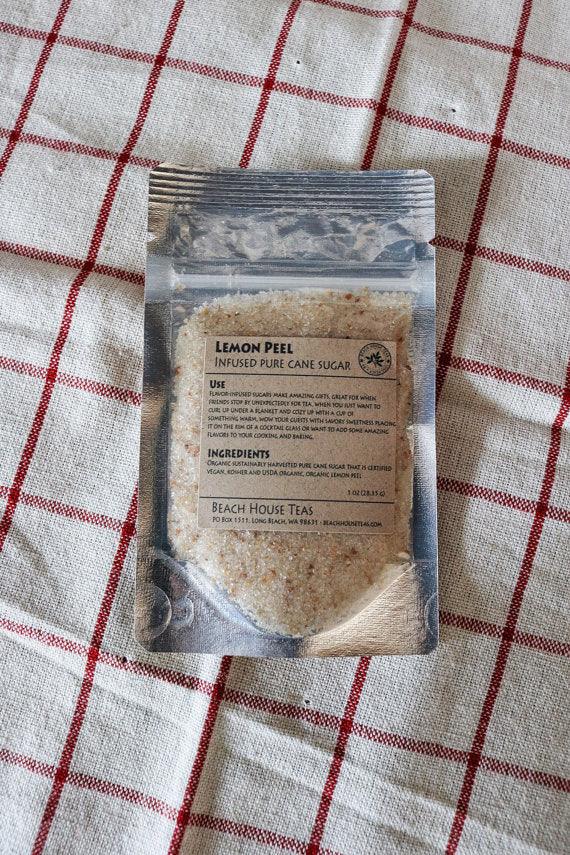 Lemon Peel infused artisan culinary sugar - Beach House Teas