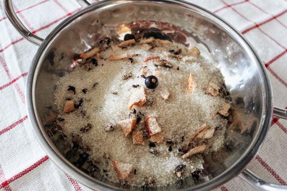 Juniper Apple infused artisan culinary  sugar - Beach House Teas