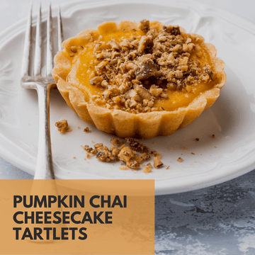 Pumpkin Chai Cheesecake Tartlets - Beach House Teas