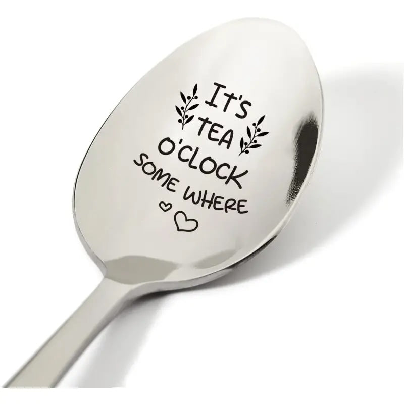 Engraved Quotes Tea Spoon
