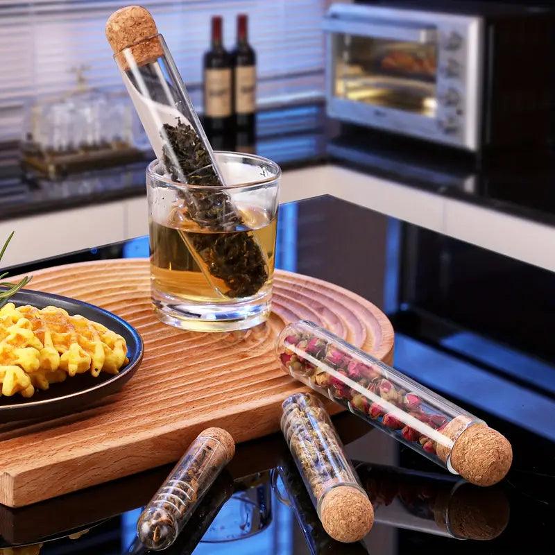 Reusable Glass Test Tube Tea Infuser - Beach House Teas