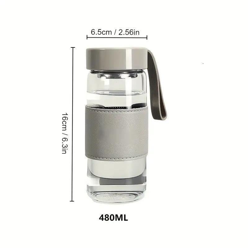 Durable Heat-resistant Glass Cup with Tea Filter - Beach House Teas