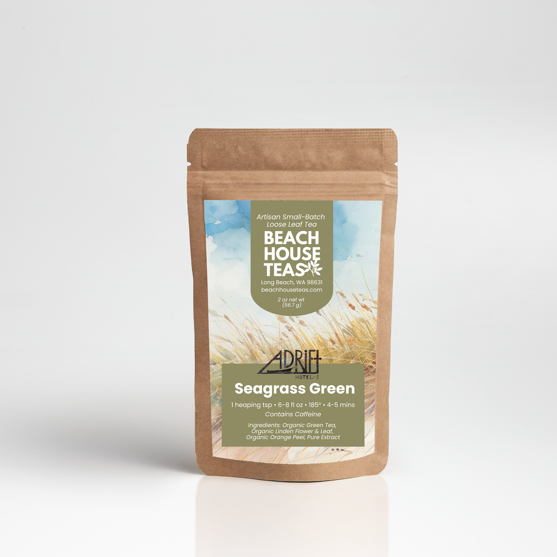 Adria Seagrass Green product packaging on a white background