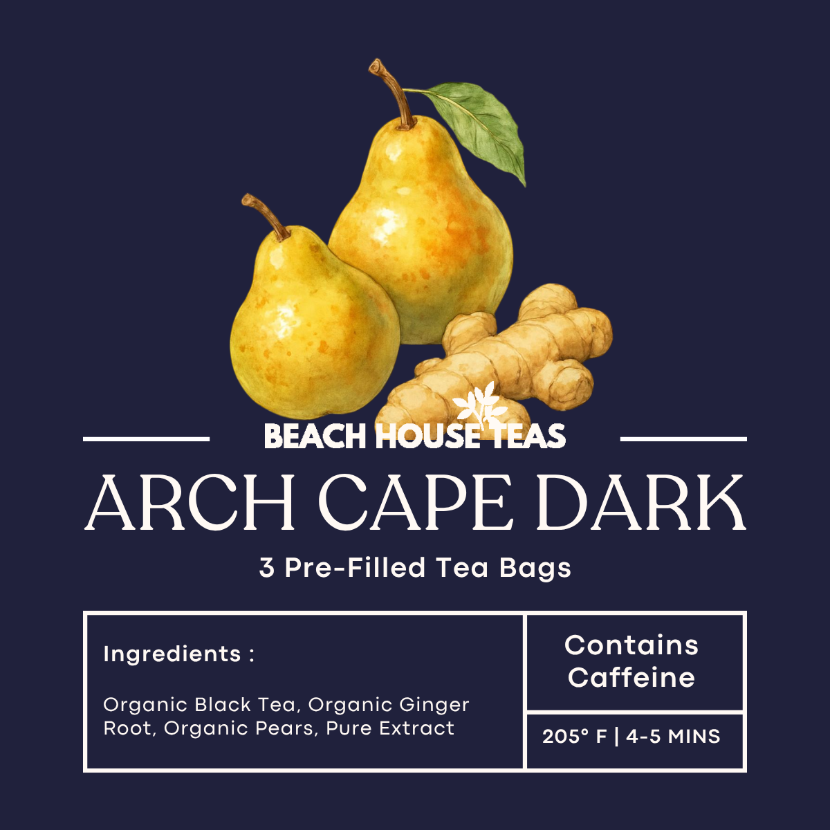 3-Pack Pre-Filled Tea Bags | Grab & Go Premium Loose Leaf Tea