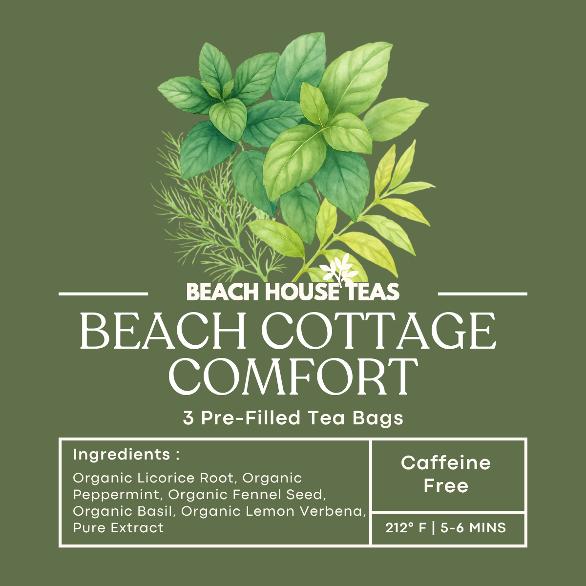 3-Pack Pre-Filled Tea Bags | Grab & Go Premium Loose Leaf Tea
