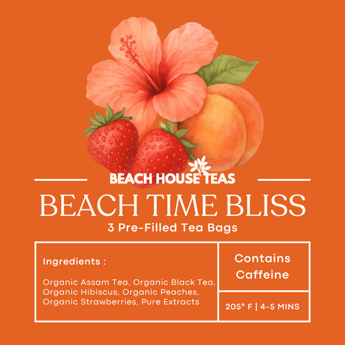 3-Pack Pre-Filled Tea Bags | Grab & Go Premium Loose Leaf Tea