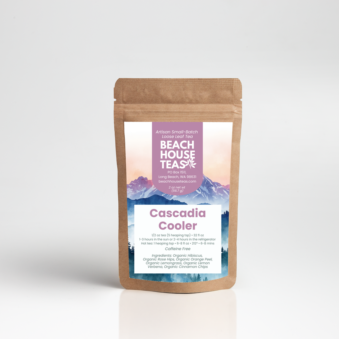 Cascadia Cooler Iced Blend - Beach House Teas
