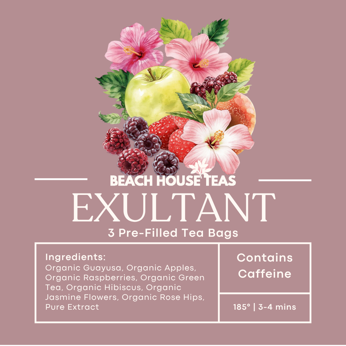 3-Pack Pre-Filled Tea Bags | Grab & Go Premium Loose Leaf Tea