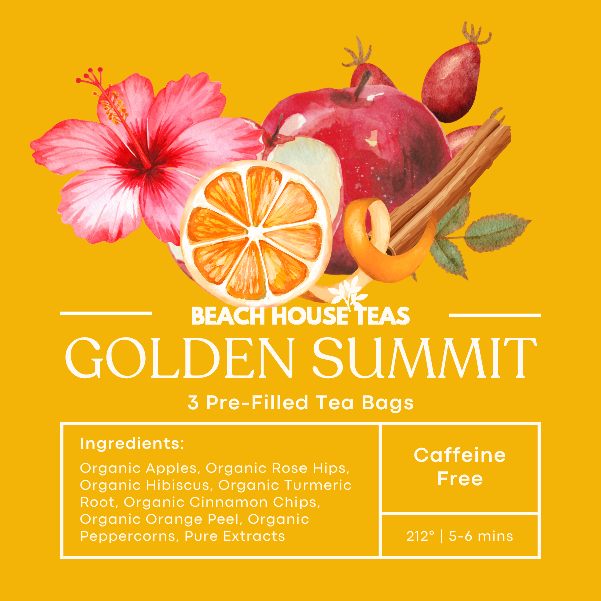 3-Pack Pre-Filled Tea Bags | Grab & Go Premium Loose Leaf Tea