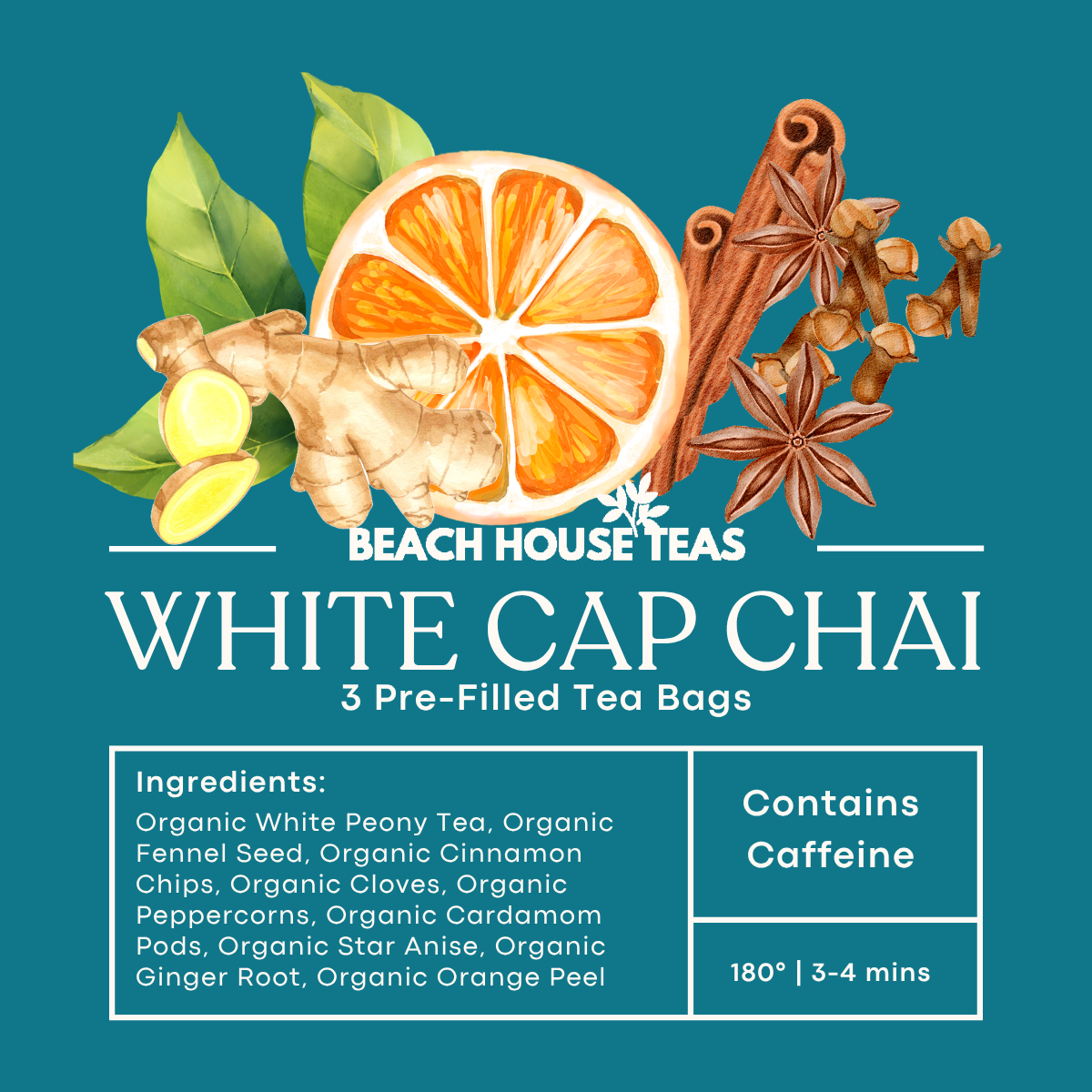 3-Pack Pre-Filled Tea Bags | Grab & Go Premium Loose Leaf Tea