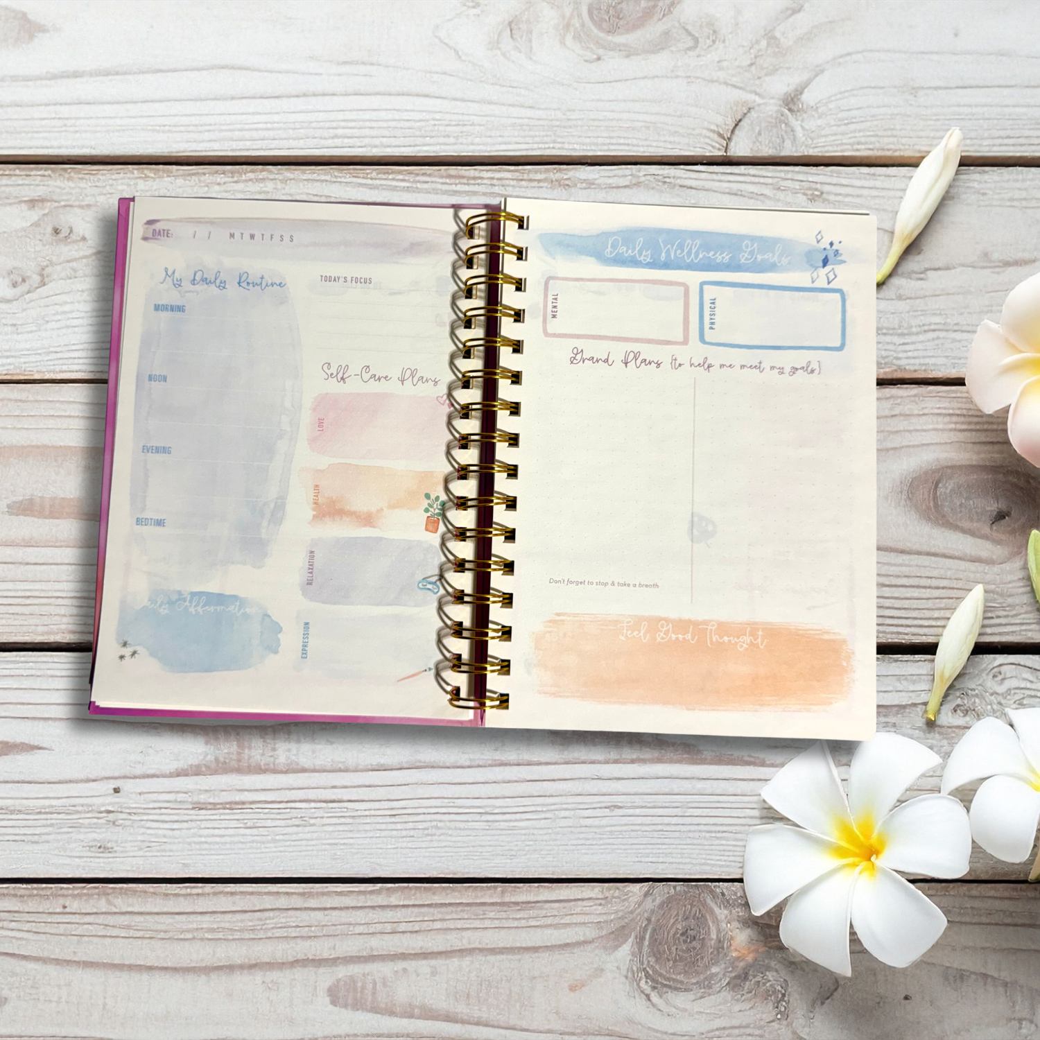 Live Your Dreams Guided Self-Care Journal