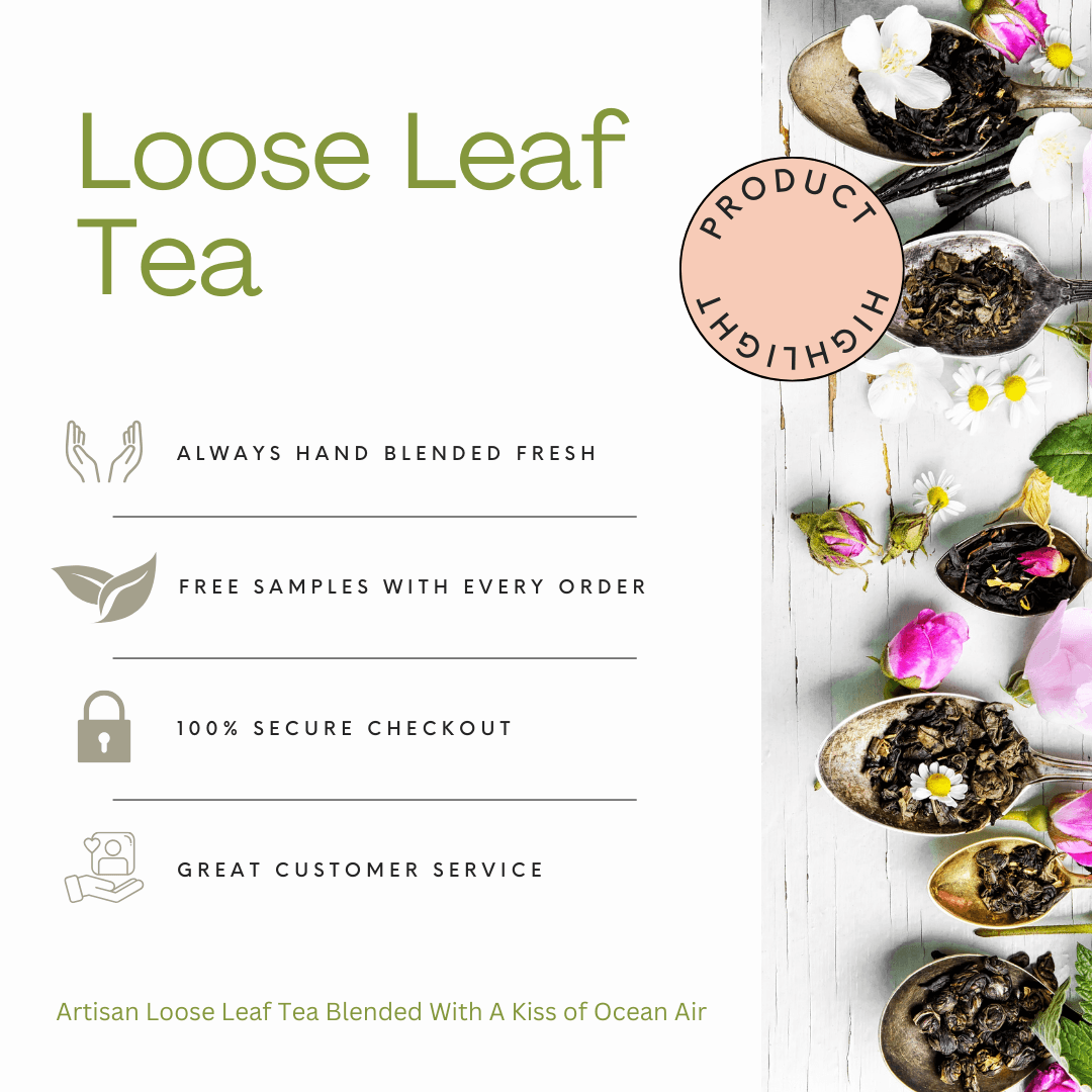 Pick five 1/2 oz artisan loose leaf teas - Beach House Teas