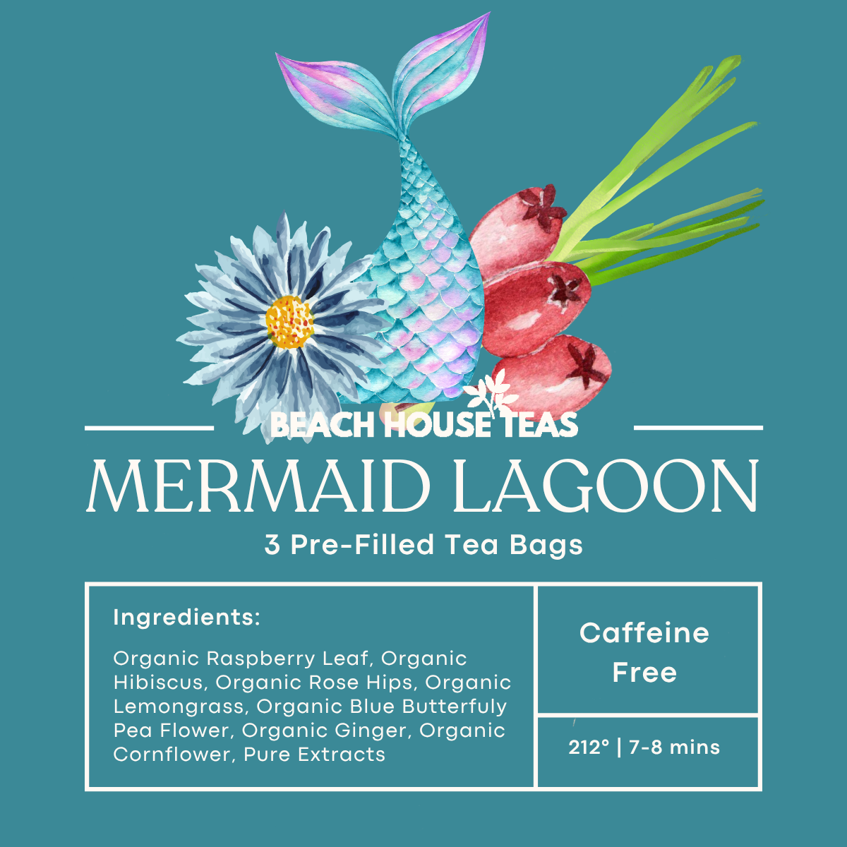 3-Pack Pre-Filled Tea Bags | Grab & Go Premium Loose Leaf Tea