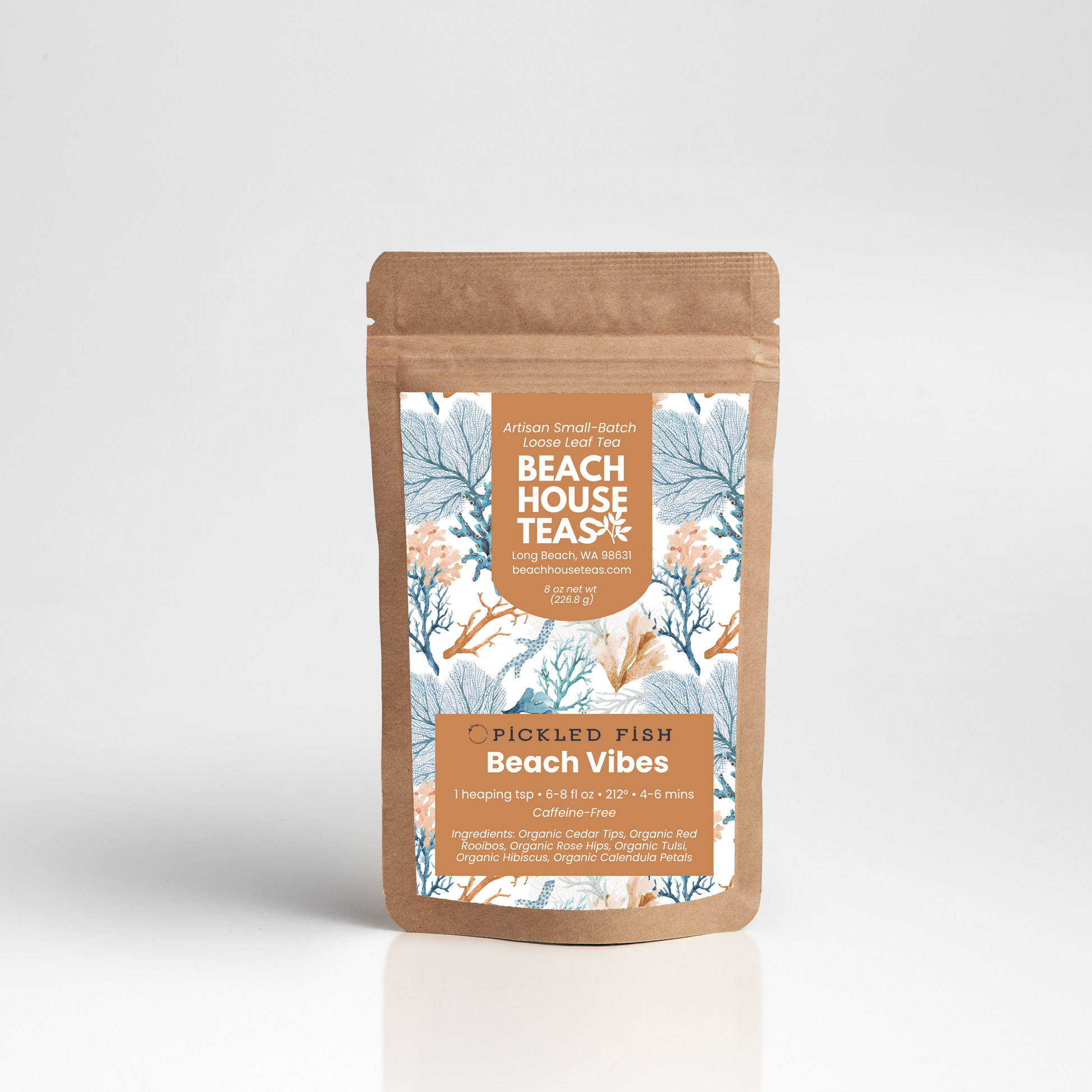 Pickled Fish - Beach Vibespackaging with 'Beach Vibes' design on a white background