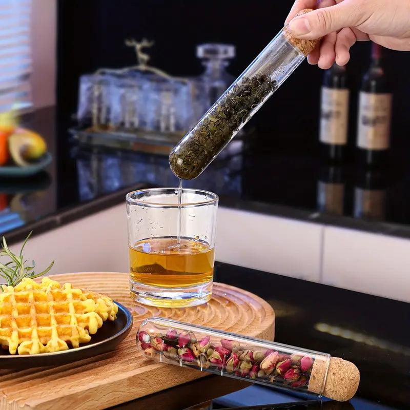 Reusable Glass Test Tube Tea Infuser - Beach House Teas