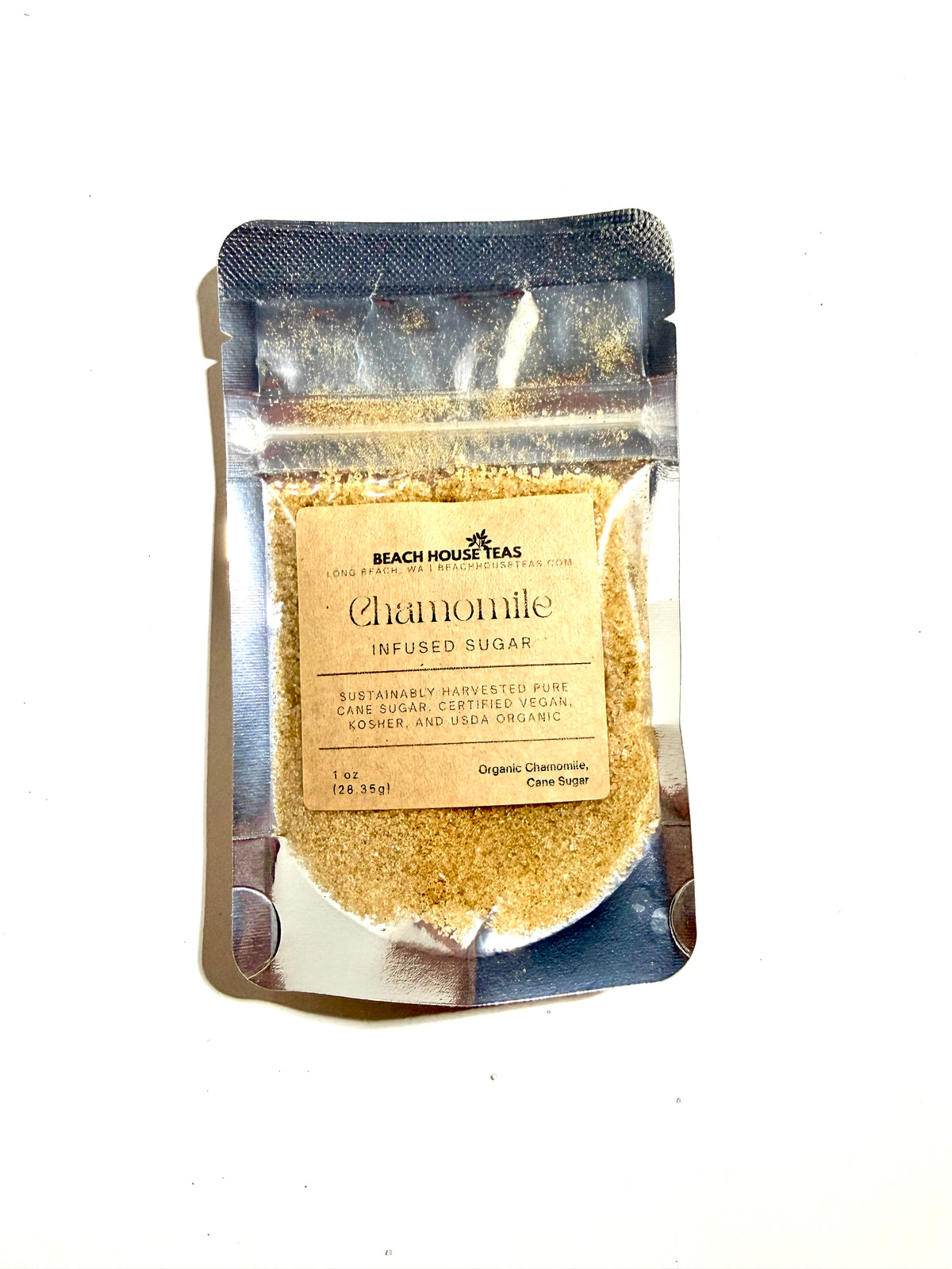 Chamomile infused artisan culinary sugar