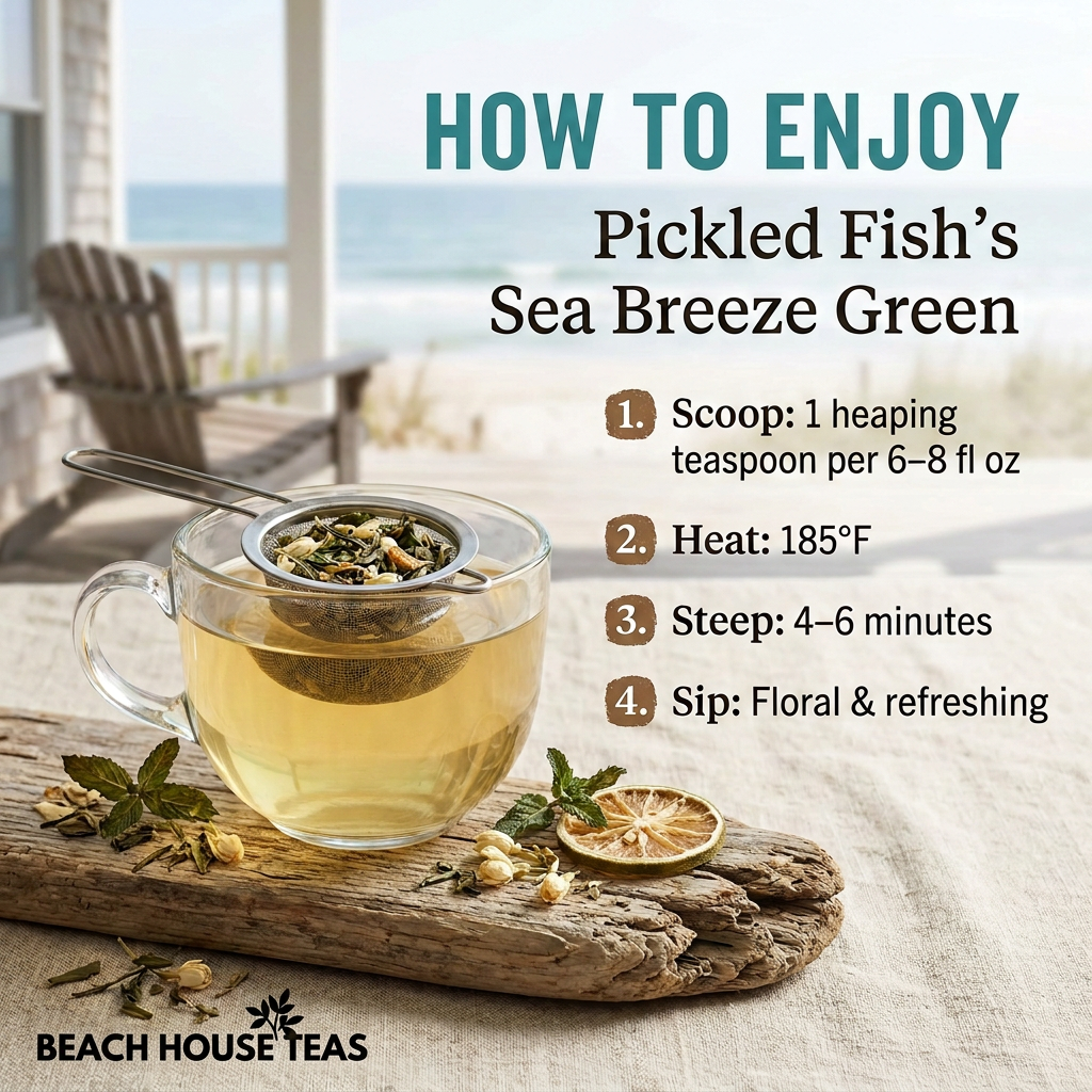 Sea Breeze Green brewing with logo