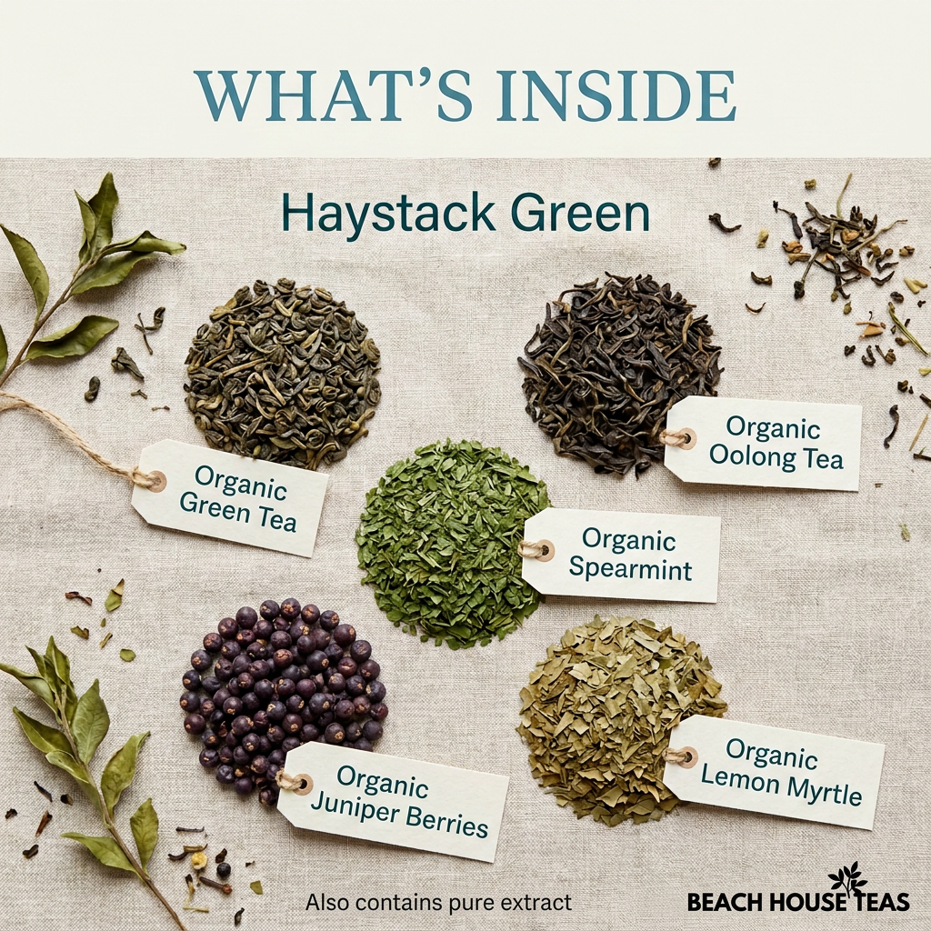 Haystack Green ingredients with logo