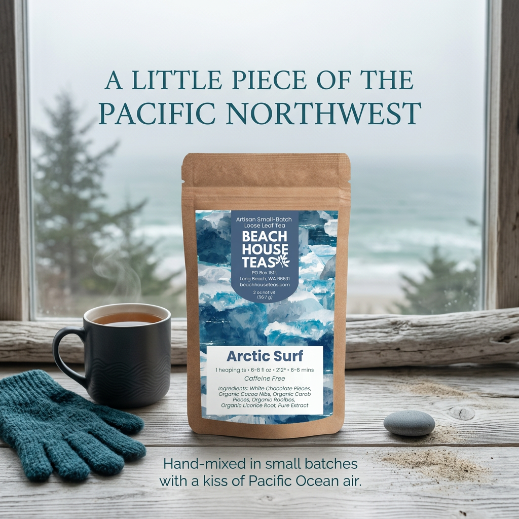 Arctic Surf Pacific Northwest coastal brand slide.