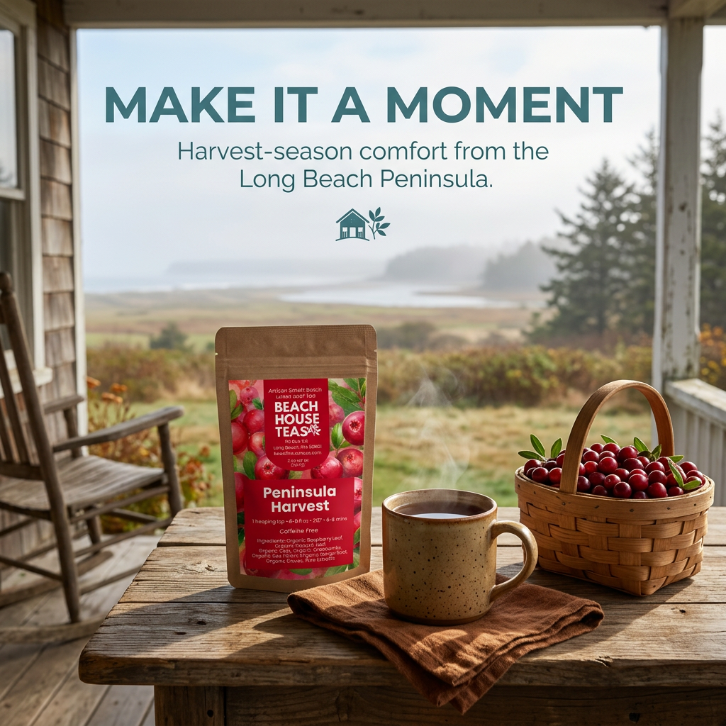 Peninsula Harvest autumn tea ritual lifestyle slide.