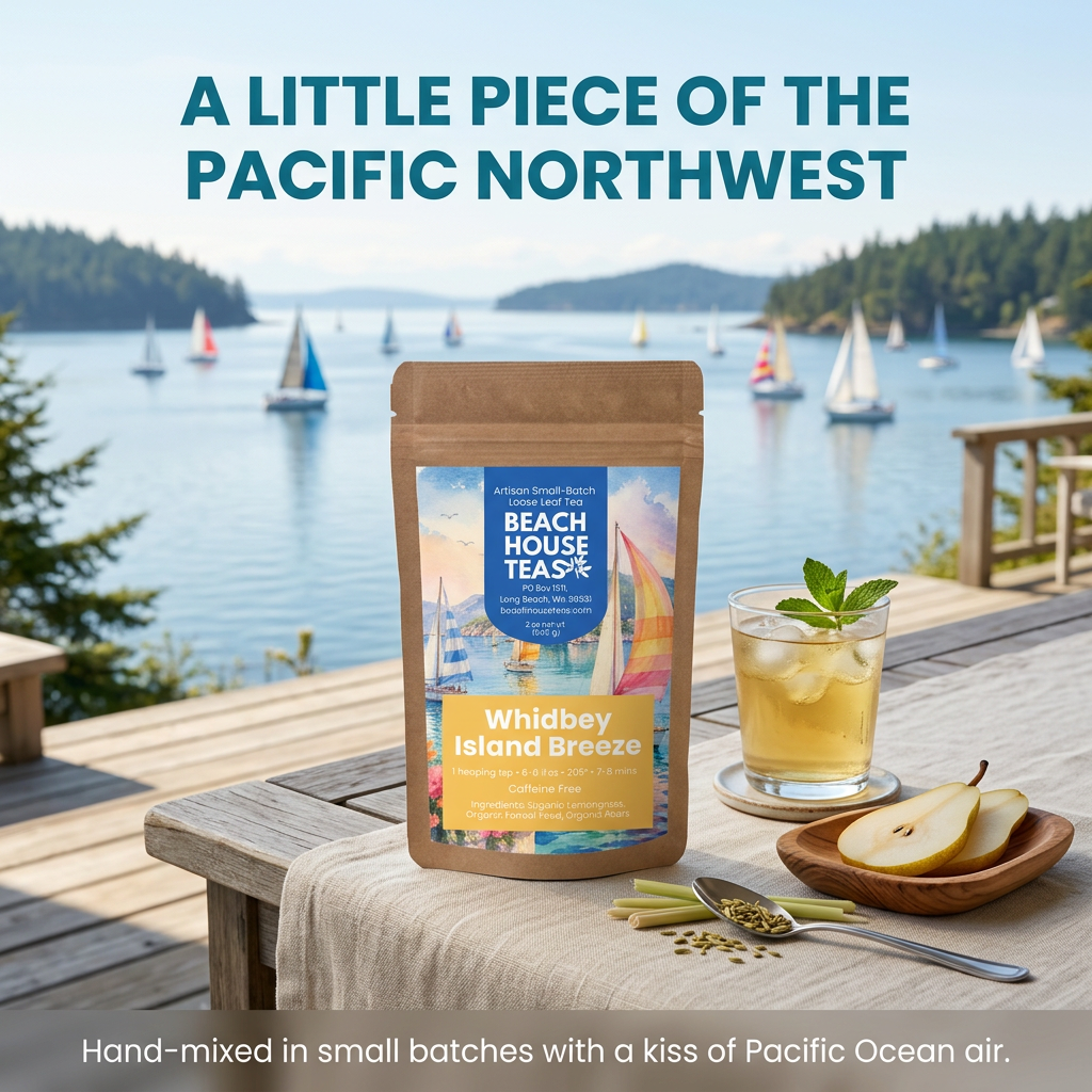 Whidbey Island Breeze Pacific Northwest island brand slide.