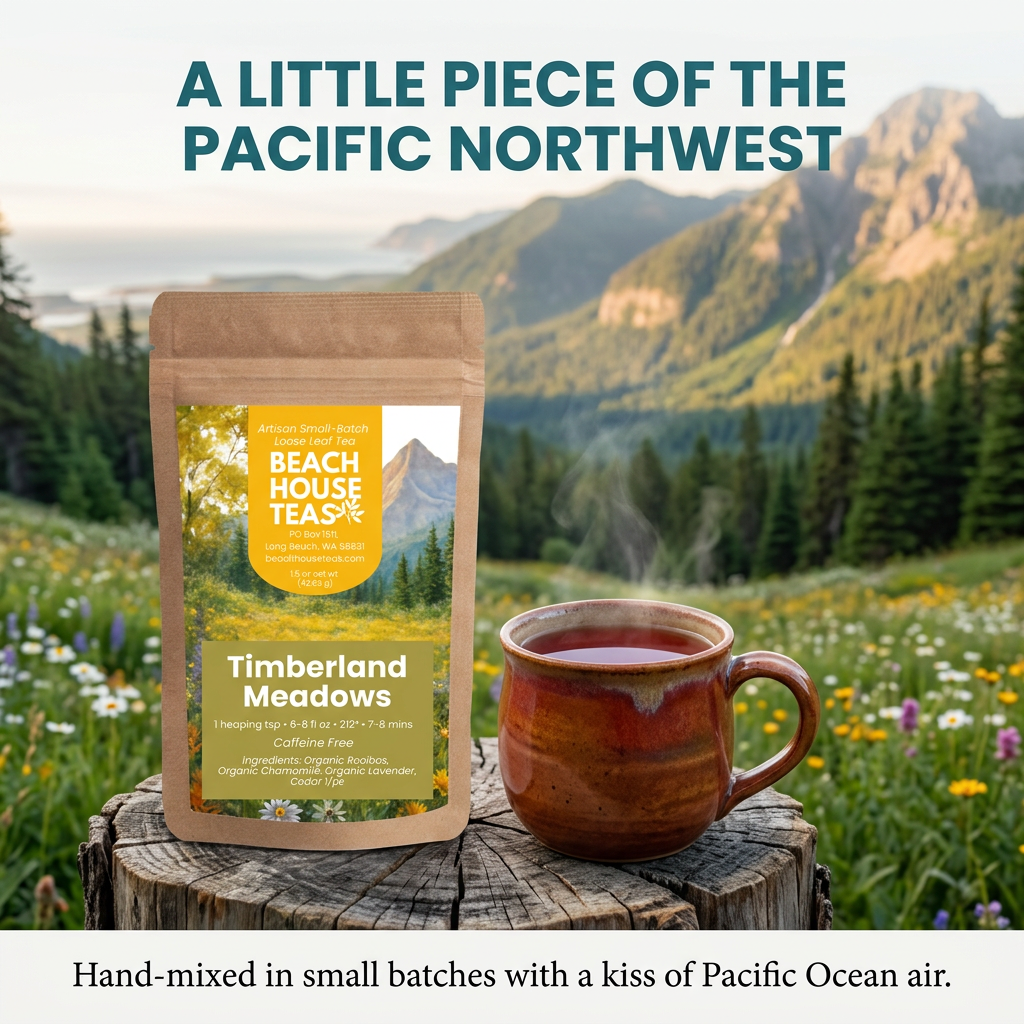 Timberland Meadows Pacific Northwest meadow and forest brand slide.