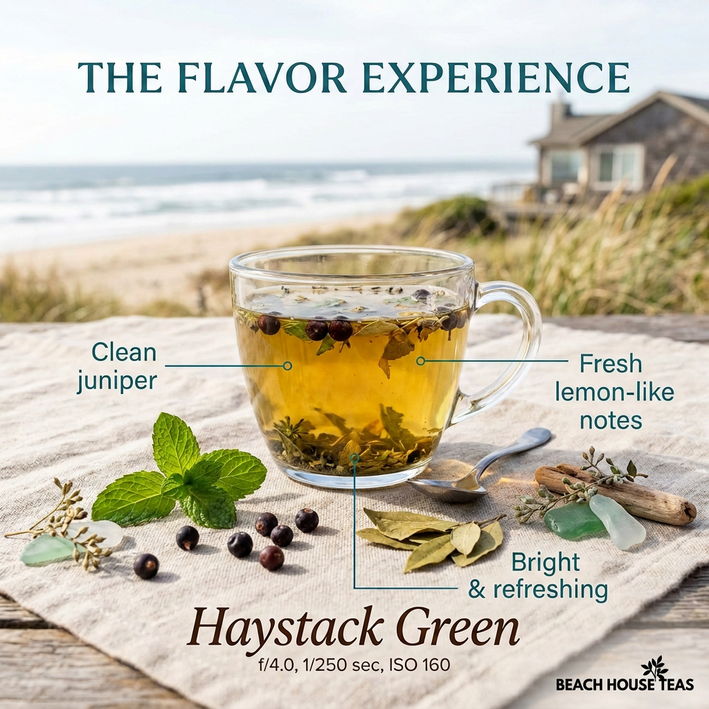 Haystack Green flavor with logo