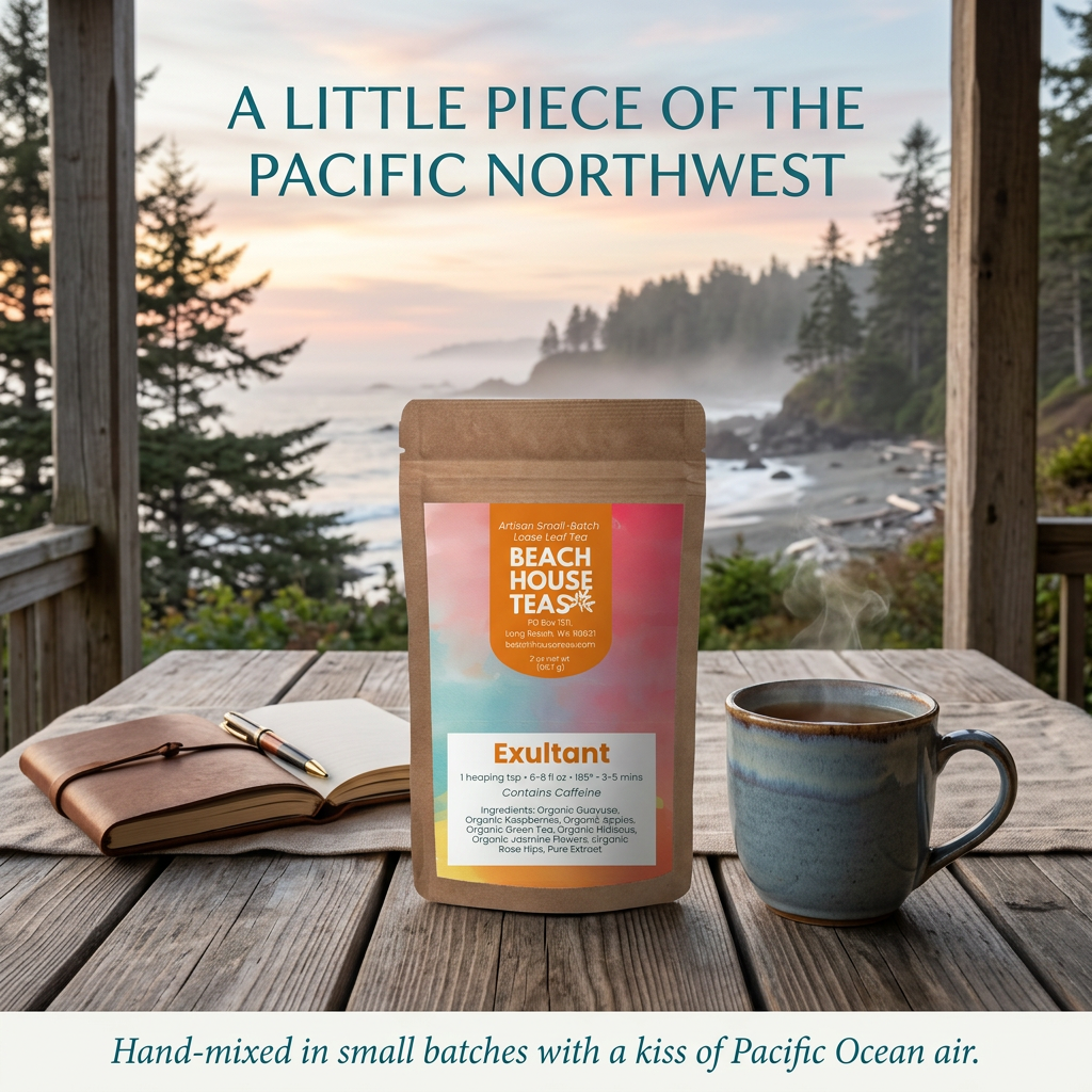 Exultant Pacific Northwest coastal brand slide.