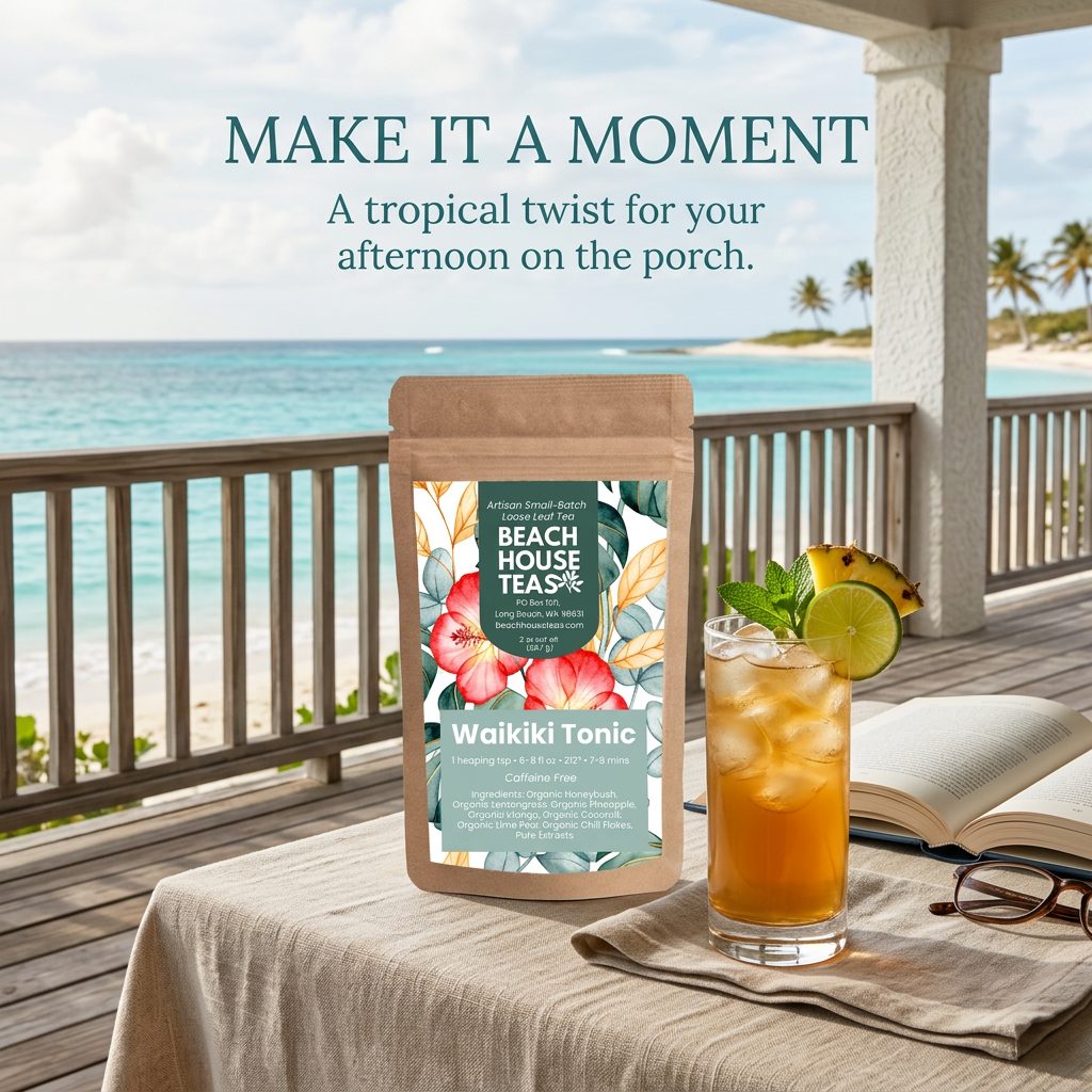Waikiki Tonic tropical iced tea lifestyle slide.