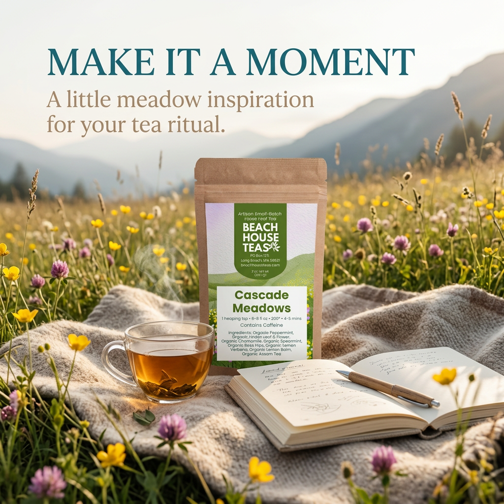 Cascade Meadows meadow picnic tea ritual lifestyle slide.