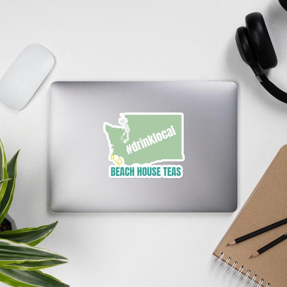 #DrinkLocal Bubble-free stickers - Beach House Teas