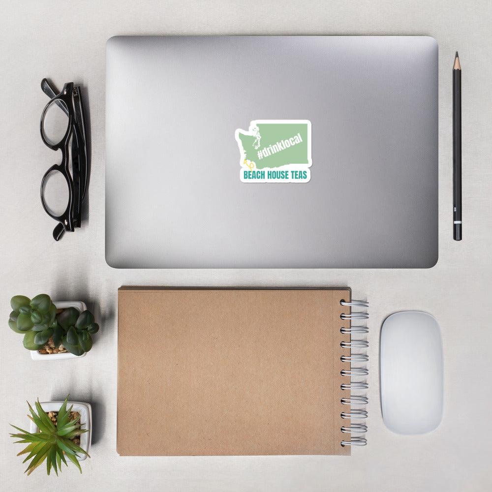 #DrinkLocal Bubble-free stickers - Beach House Teas