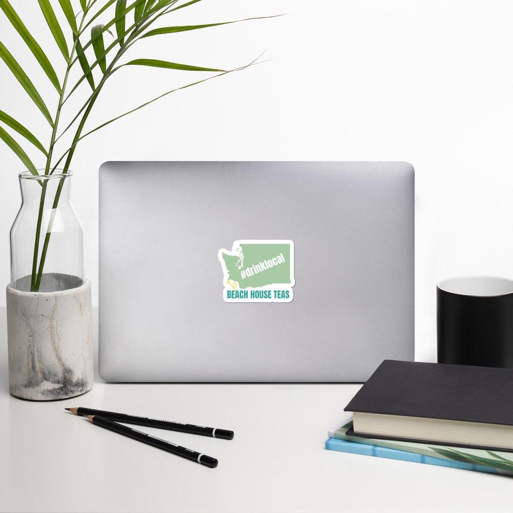 #DrinkLocal Bubble-free stickers - Beach House Teas