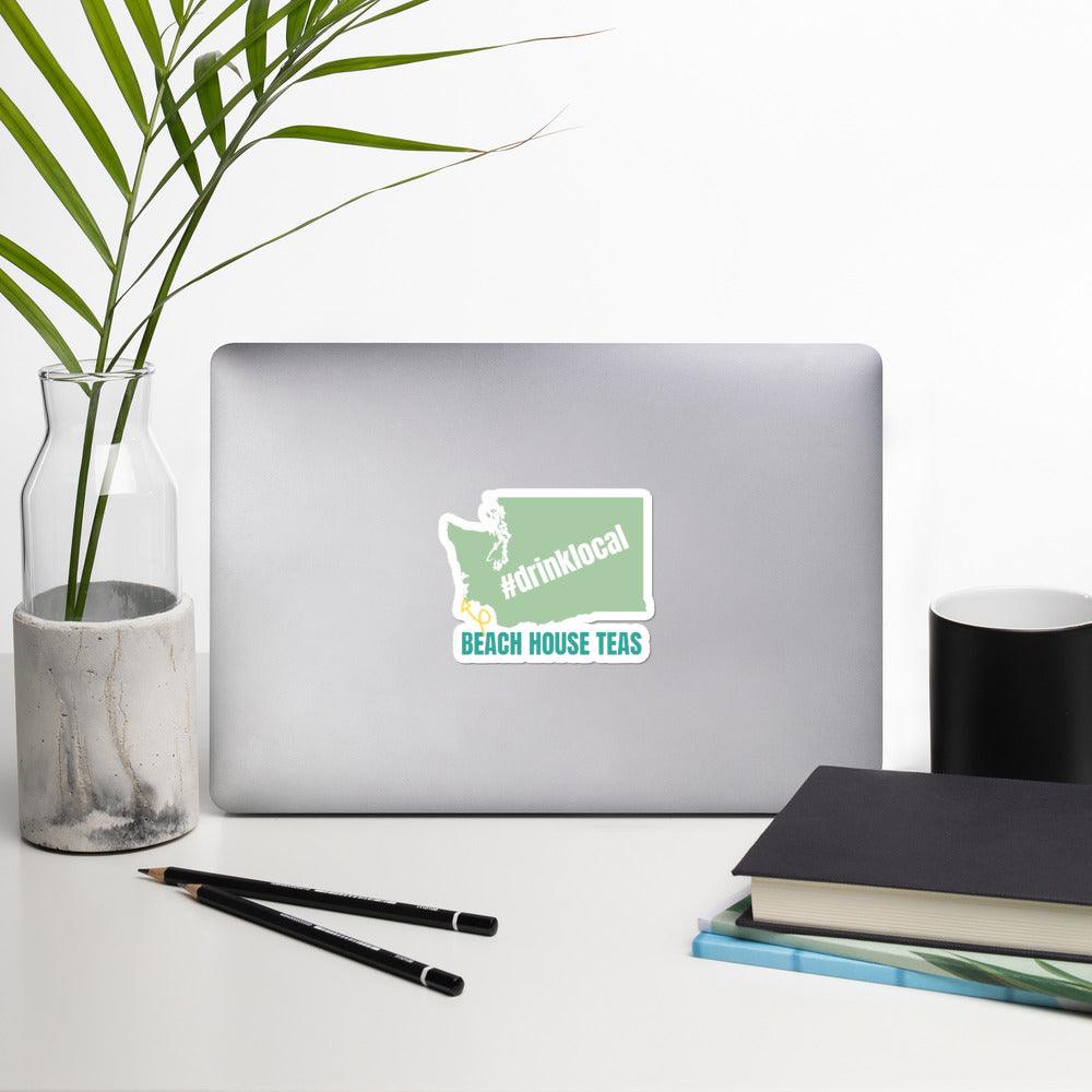 #DrinkLocal Bubble-free stickers - Beach House Teas