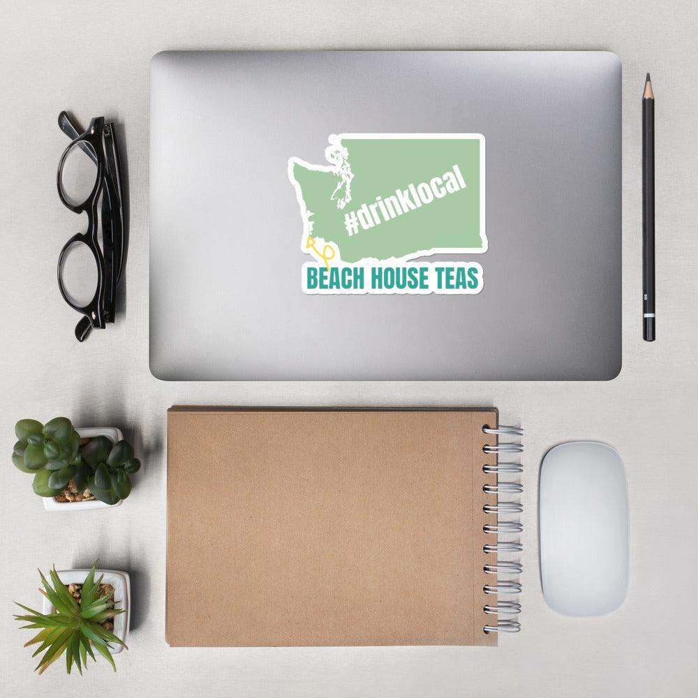 #DrinkLocal Bubble-free stickers - Beach House Teas