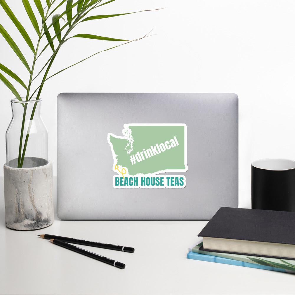 #DrinkLocal Bubble-free stickers - Beach House Teas